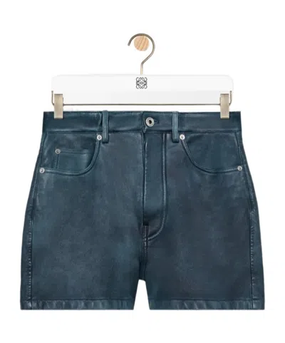Loewe Five-pocket Shorts In Blue