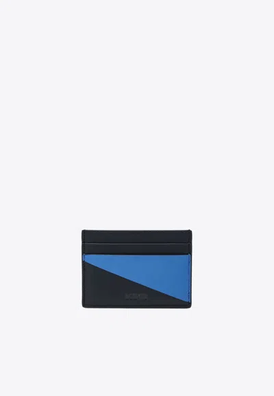 Loewe Flag Cardholder In Calf Leather In Navy