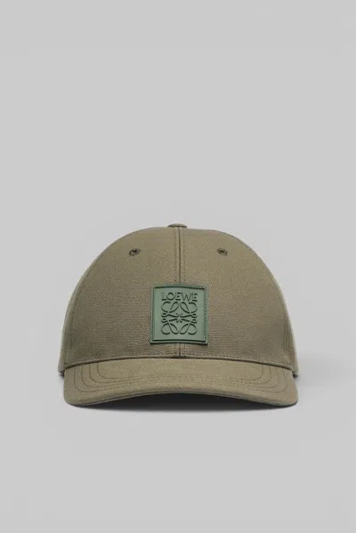 Loewe Flag Patch Cap In Green