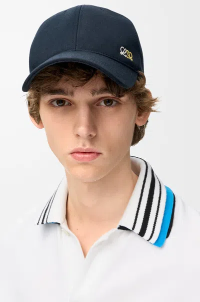 Loewe Flag Patch Cap In Cotton Size: L For Man In Blue