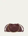 Loewe Flamenco Small Crossbody Bag In Napa Leather With Detachable Chain In Burgundy