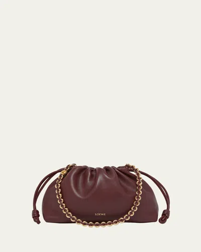 LOEWE FLAMENCO SMALL CROSSBODY BAG IN NAPA LEATHER WITH DETACHABLE CHAIN