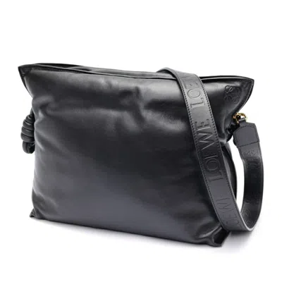 Pre-owned Loewe Flamenco Black Leather Shoulder Bag ()