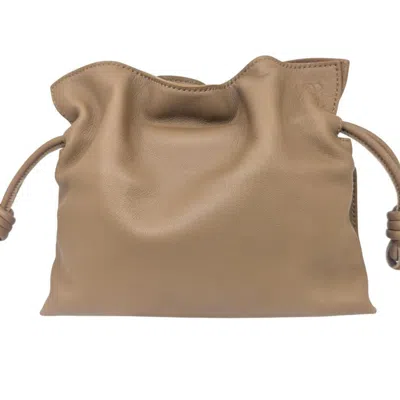 Pre-owned Loewe Flamenco Brown Clutch Bag Shoulder Bag ()