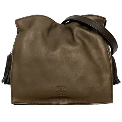Pre-owned Loewe Flamenco Brown Leather Shoulder Bag ()