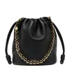 Loewe Flamenco Purse Bucket Bag In Mellow Nappa Lambskin In Black