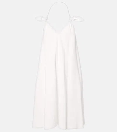 Loewe Women Flamenco Short Dress In White