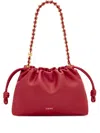 Loewe Flamenco Chain Handle Medium Shoulder Bag In Red