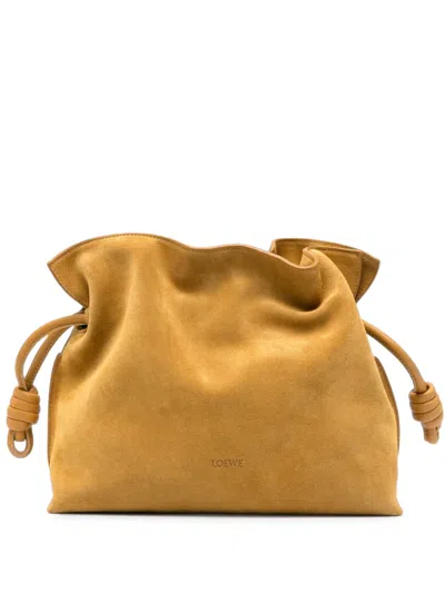 Loewe Flamenco Clutch Bag In Brown