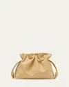 Loewe Flamenco Clutch Bag In Napa Leather With Blind Embossed Anagram In Dark Butter