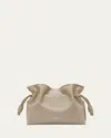 Loewe Flamenco Clutch Bag In Napa Leather With Golden Foil Anagram In Sand