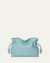 Loewe Flamenco Clutch Bag In Napa Leather With Golden Foil Anagram In Water