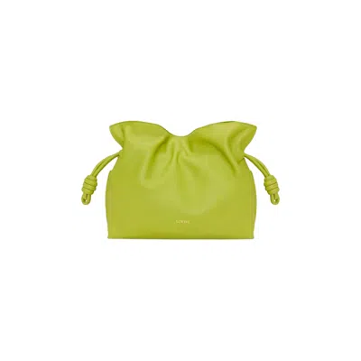 Pre-owned Loewe Flamenco Clutch Bag 'meadow Green'