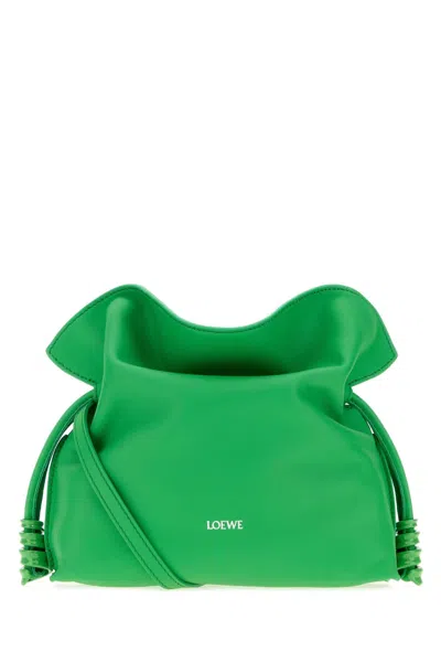Loewe Flamenco Clutch Coil Mini In Green