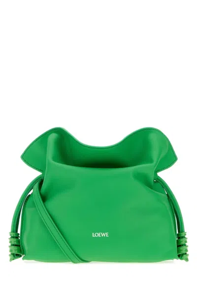 Loewe Flamenco Clutch Coil Mini In Green