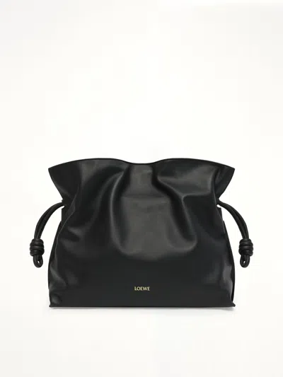 Loewe Flamenco Clutch Large In Black