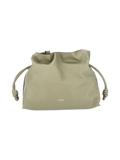Loewe 'flamenco Clutch' Large Shoulder Bag In Green