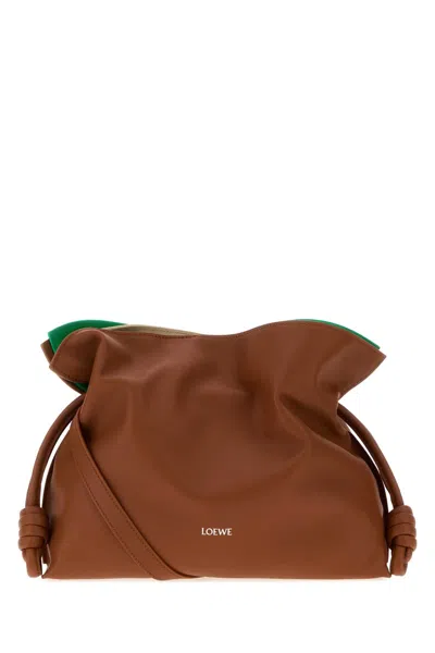 Loewe Flamenco Clutch Layers M In Brown