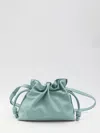Loewe Medium Flamenco Clutch In Nappa Calfskin In Turquoise