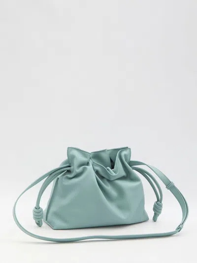 Loewe Medium Flamenco Clutch In Nappa Calfskin In Green