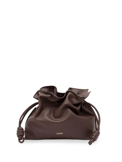 Loewe `flamenco` Clutch Medium In Brown