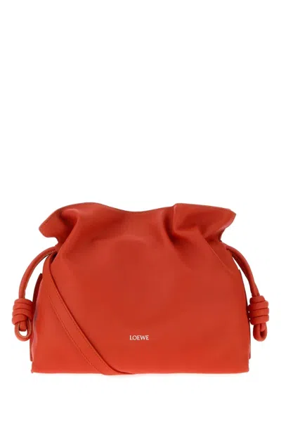 Loewe Flamenco Clutch Medium In Orange