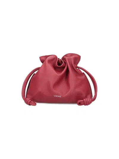 Loewe "flamenco Clutch" Mini Bag In Red