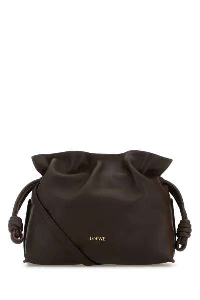 Loewe Flamenco Clutch Mini In Brown