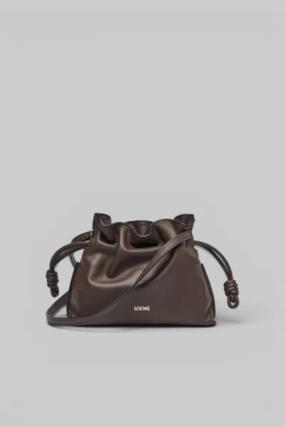 Loewe Flamenco Clutch Mini In Brown