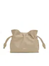 Loewe Flamenco Mini Leather Clutch In Nude & Neutrals