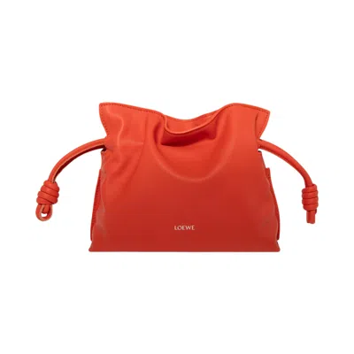 Pre-owned Loewe Flamenco Clutch Mini 'sunrise Orange' | Women's Size Onesize