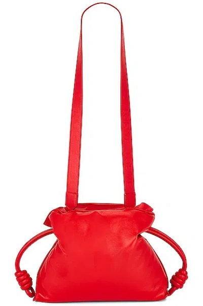 Pre-owned Loewe Flamenco Clutch Puffer Bag In Lipstick