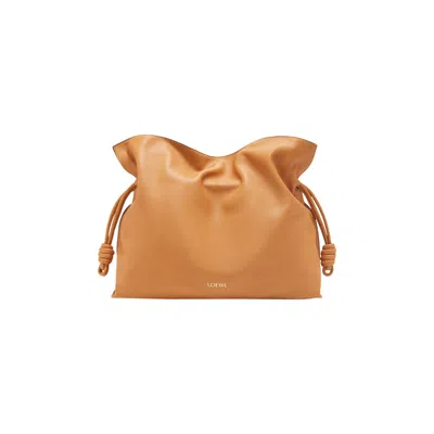 Pre-owned Loewe Flamenco Clutch 'warm Desert' | Tan | Women's Size Onesize