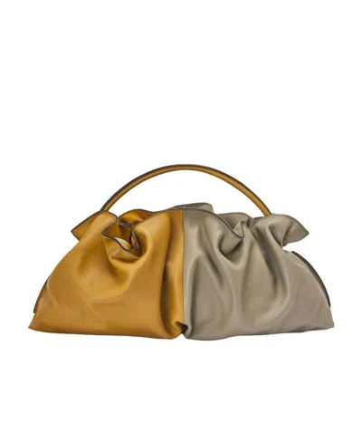 Loewe Flamenco Double Handbag In Brown