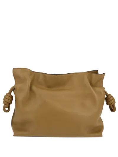 Pre-owned Loewe Flamenco Knot Shoulder Bag In Brown