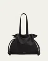 Loewe Large Flamenco Clutch In Black