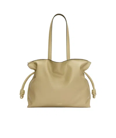 Loewe Large Flamenco Clutch In Nappa Calfskin In Nude