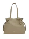 Loewe Flamenco Large Leather Clutch In Brown