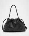 Loewe Flamenco Large Napa Lambskin Shoulder Bag In Black