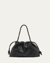 Loewe Flamenco Large Napa Lambskin Shoulder Bag In Black