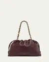 Loewe Flamenco Large Napa Lambskin Shoulder Bag In Dark Burgundy
