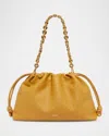 Loewe Flamenco Purse With Chain Strap And Knotted Accents In Sahara