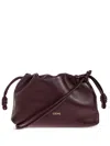 Loewe Flamenco Medium Leather Clutch In Red