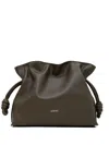 Loewe Flamenco Leather Clutch Bag In Green