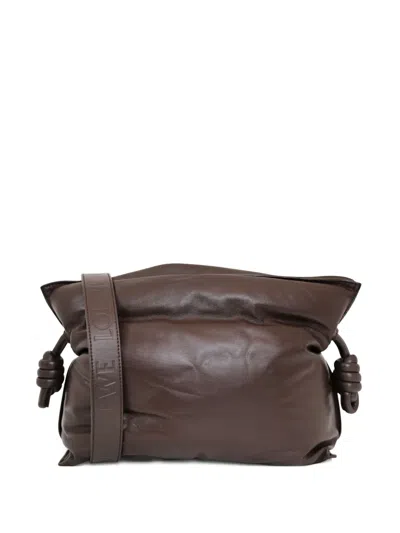 Pre-owned Loewe Flamenco Leather Handbag In Brown