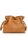 Loewe Flamenco Mini Clutch Bag In Napa Leather In Brown