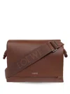 Loewe Flamenco Leather Messenger Bag In Brown