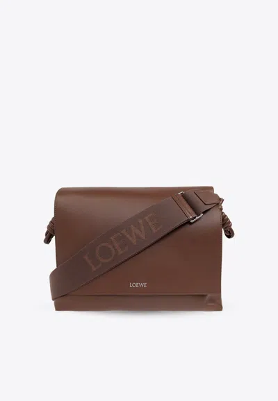 LOEWE FLAMENCO LEATHER MESSENGER BAG