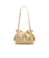 Loewe Flamenco Mini Leather Clutch Bag In Clay Green