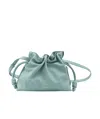 Loewe Medium Flamenco Clutch In Nappa Calfskin In Green